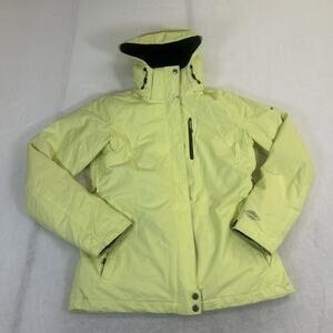 Columbia Womens Yellow & Black Omni-Shield Interchange 2-In-1 Jacket Size Medium